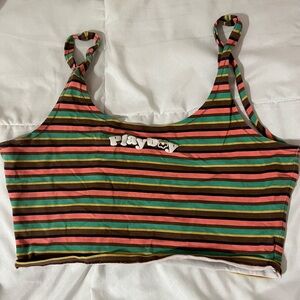 playboy cropped tank top